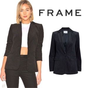 Frame corduroy blazer black color size 4